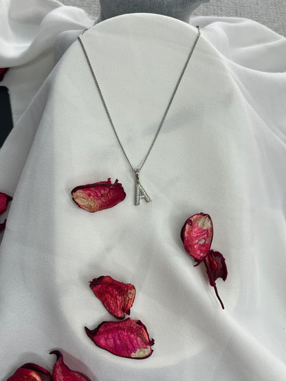 A Harf Minimal Kolye Silver 🤍 - Aymiss Takı Aksesuar - Aymiss Takı Aksesuar - Çelik Takı - Kadın - Takı