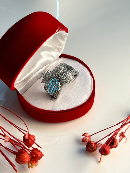 Altın Kaplama Charmlı  Yüzük