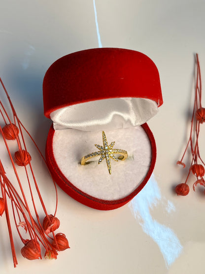 Altın Kaplama Kuzey Yıldızı Yüzük