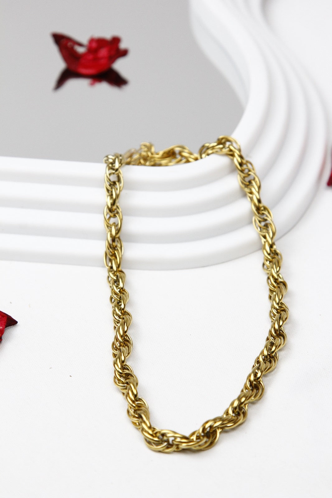 Altın Kaplama Gösterişli Gurmet Kolye