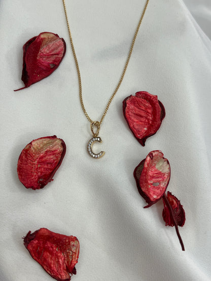 C Harf Minimal Kolye Gold 💛 - Aymiss Takı Aksesuar - Aymiss Takı Aksesuar - Çelik Takı - Kadın - Takı