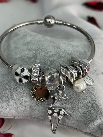 Doğa Aşığı Charm 🦌 - Aymiss Takı Aksesuar - Aymiss Takı Aksesuar - Çelik Takı - Kadın - Takı