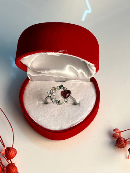 Altın Kaplama Gül Detay Yüzük