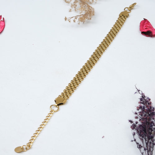 Altın Kaplama Hasır Tasarım Bileklik