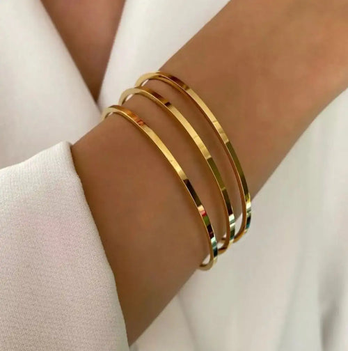 3'lü Ajda Bilezik - Aymiss Takı Aksesuar - Aymiss Takı Aksesuar - Çelik Takı - Kadın - Takı