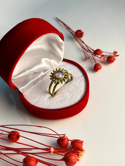 Altın Kaplama Güneş Yüzük