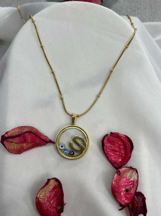 S Harf Camda Saklı Kolye 🧿 - Aymiss Takı Aksesuar - Aymiss Takı Aksesuar - Çelik Takı - Kadın - Takı