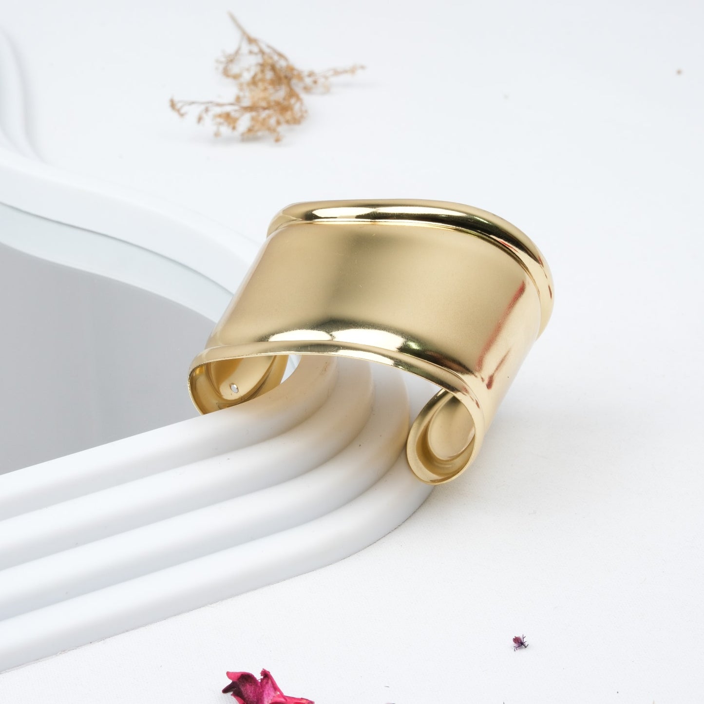 Altın Kaplama Plaka Kesim Abiye Bileklik