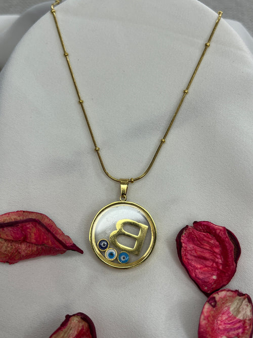 B Harf Camda Saklı Kolye 🧿 - Aymiss Takı Aksesuar - Aymiss Takı Aksesuar - Çelik Takı - Kadın - Takı