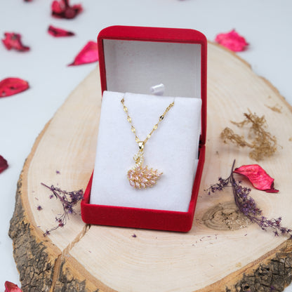 Altın Kaplama Swarovski Taşlı Kuğu Kolye