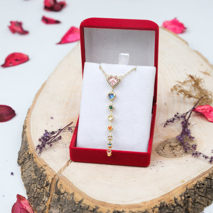 Kalpli Y Altın Kaplama Kolye