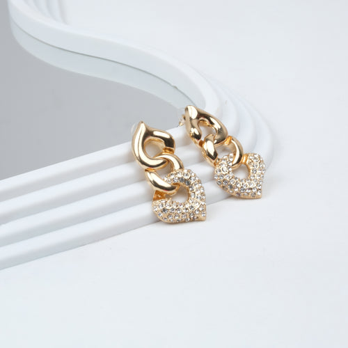 Altın Kaplama Düğüm Detay Küpe