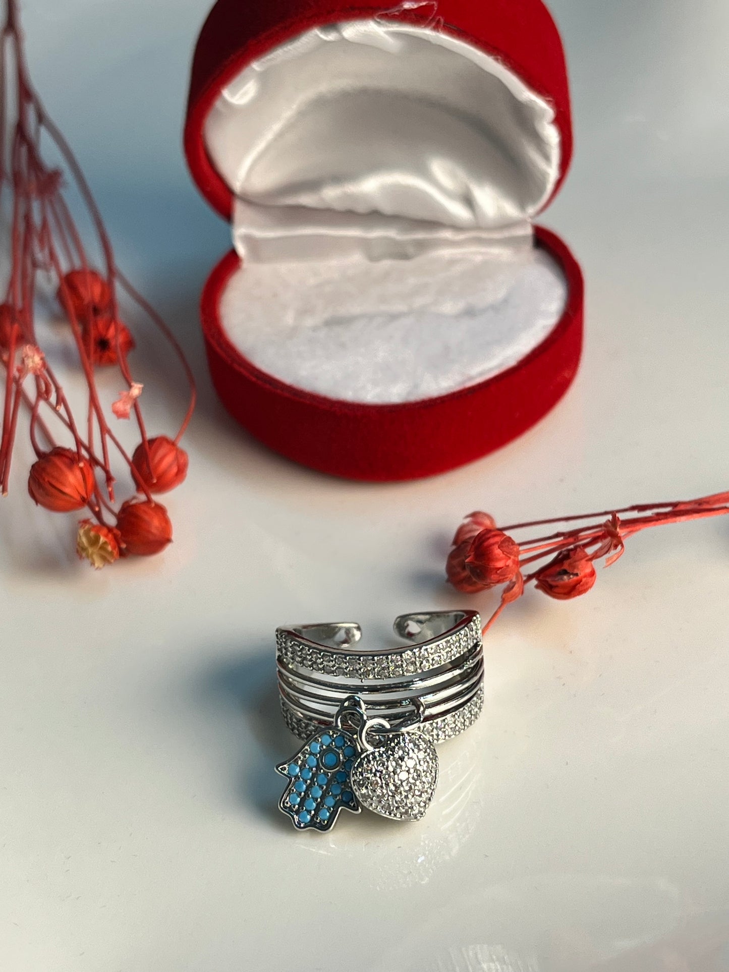 Altın Kaplama Charmlı  Yüzük