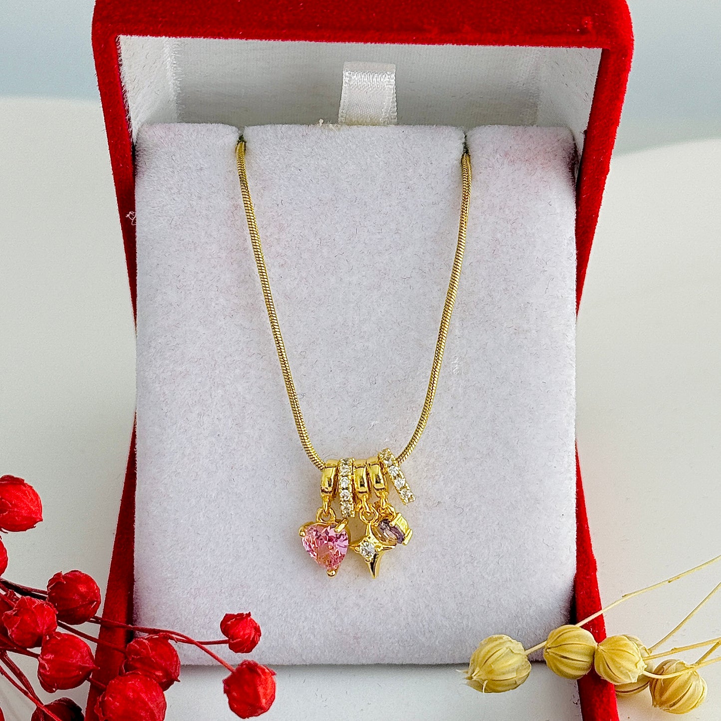 Altın Kaplama Charm Kolye