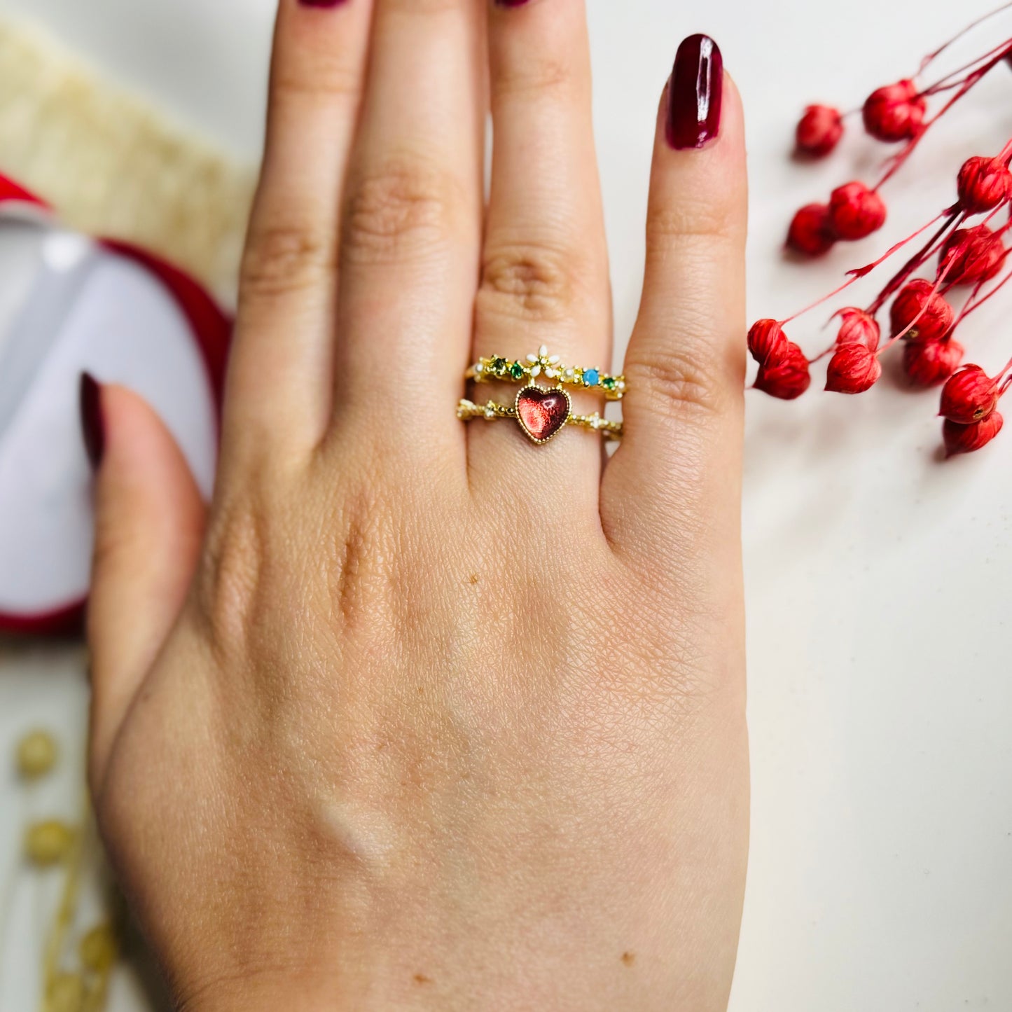 Altın Kaplama Prenses Yüzük