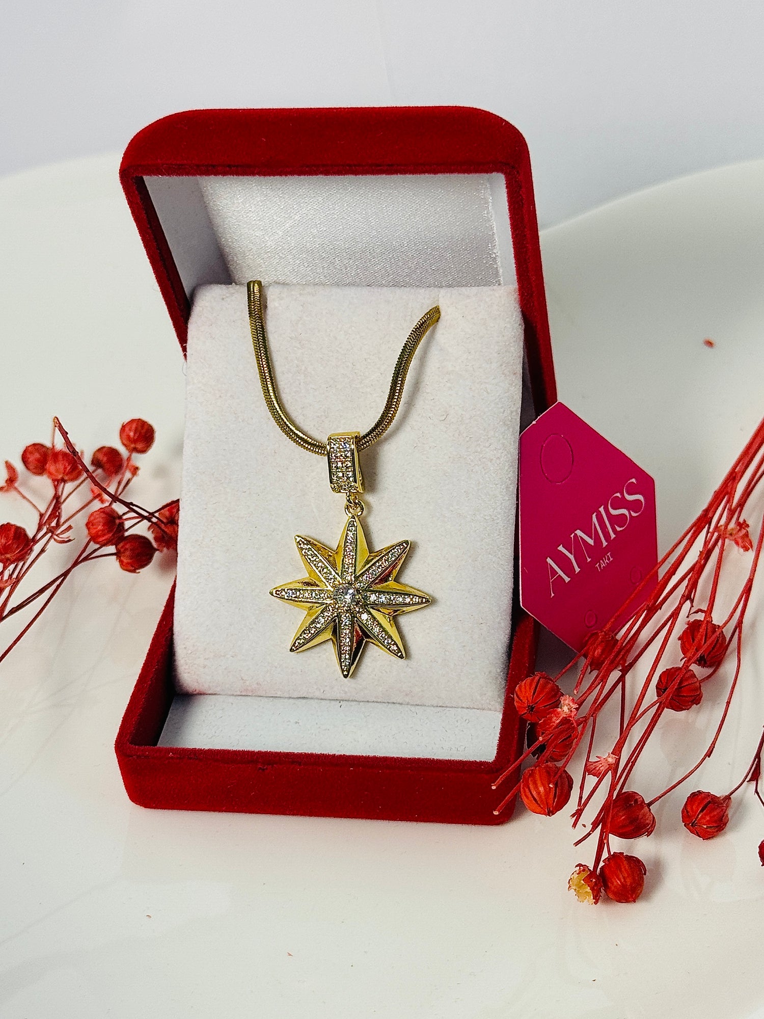 Gösterişli Kutup Yıldızı Kolye