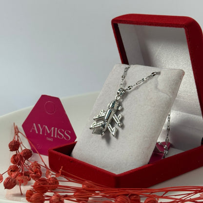 Altın Kaplama Uçak Kolye