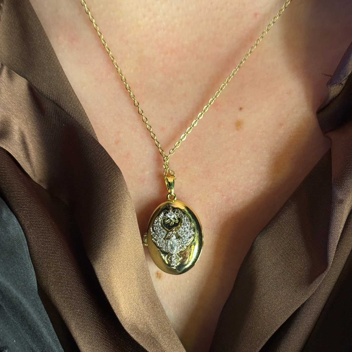 Altın Kaplama Alya Kolyesi