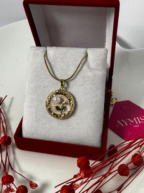 Altın Kaplama Sanat Kolyesi