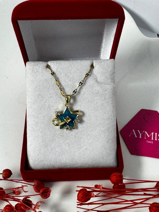 Altın Kaplama Özel Tasarım Yıldız Kolye