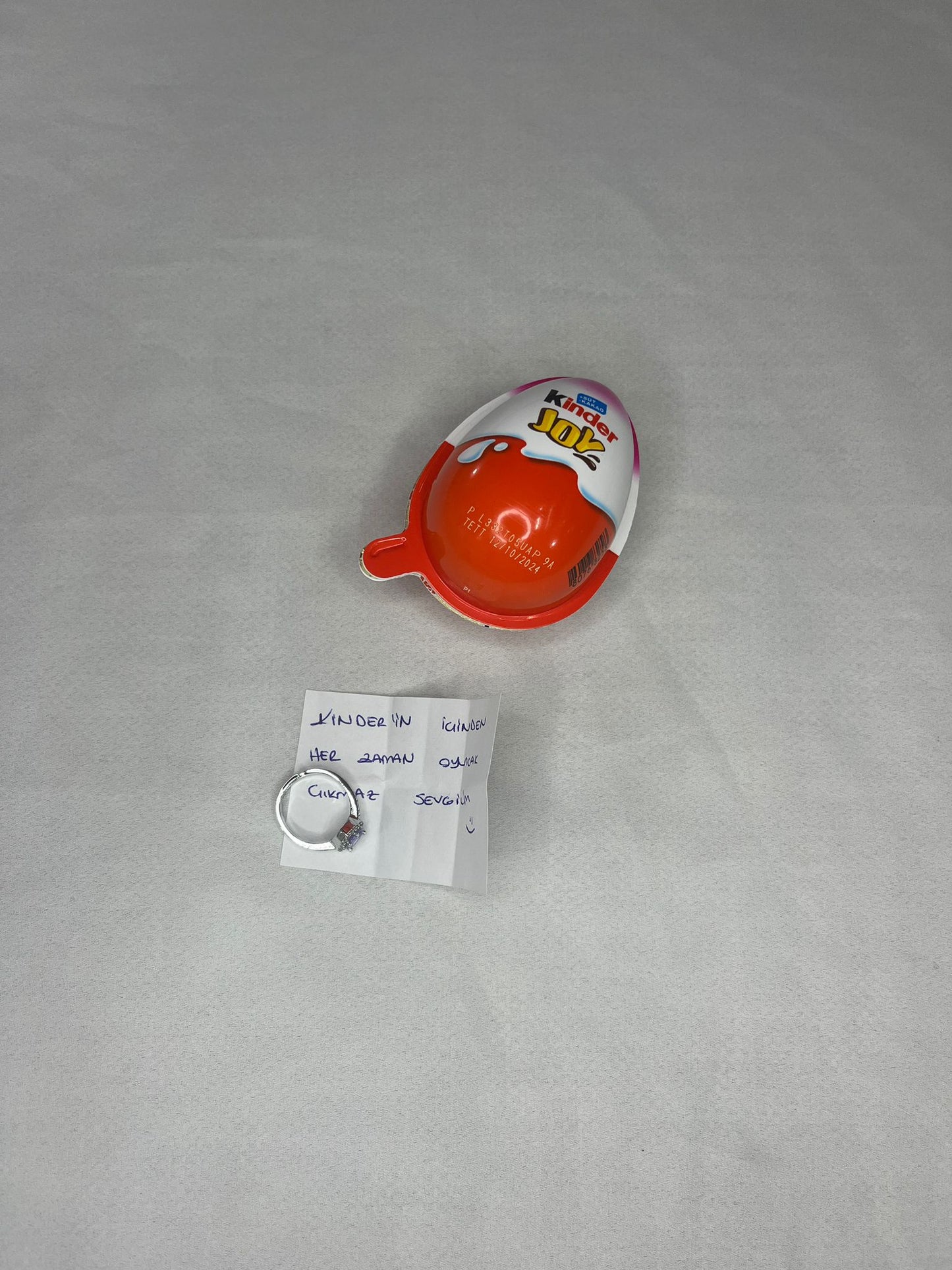 Sonsuz Aşk Kinder Sürprizi Yüzük - Aymiss Takı Aksesuar - Aymiss Takı Aksesuar - Çelik Takı - Kadın - Takı