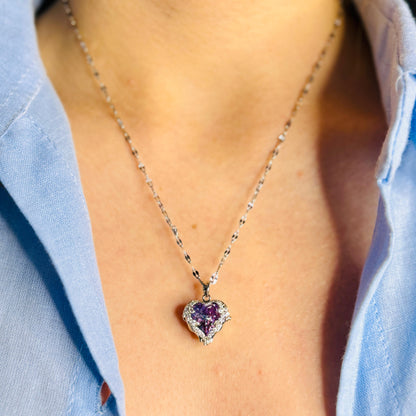 Altın Kaplama Okyanusun Kalbi Kolye