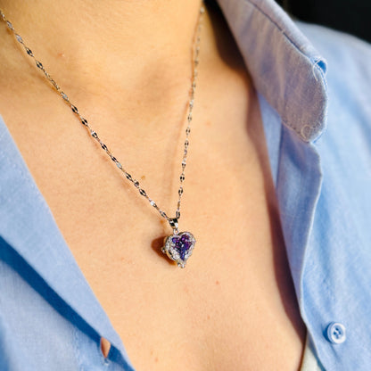 Altın Kaplama Okyanusun Kalbi Kolye