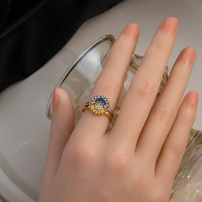 Güneş ve Ay Ayarlanabilir Yüzük 🌙☀️